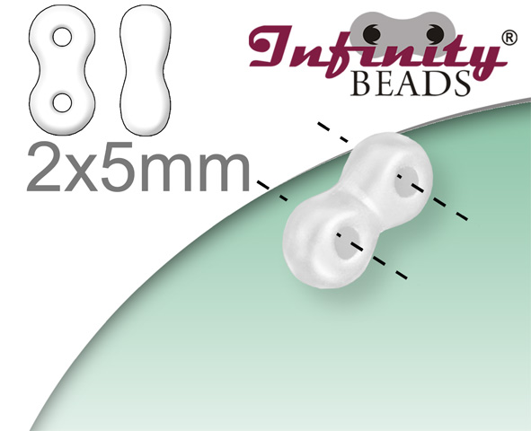 Estrela mačkané korálky INFINITY 2x5mm