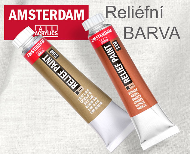 Reliéfní barvy AMSTERDAM