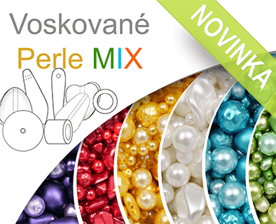 Voskované perle MIX