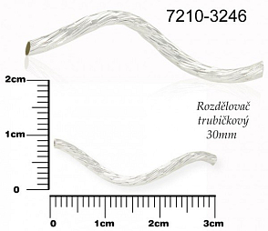 Rozdělovač TRUBIČKOVÝ  tvar šroubovice. Ozn. 7210-3246. Velikost 30mm pr.2,0mm.