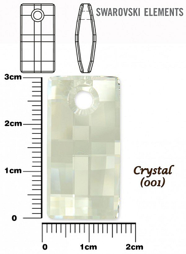 SWAROVSKI 6696 URBAN Pendant barva CRYSTAL velikost 30mm.