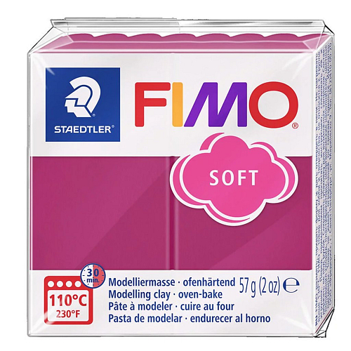 FIMO® soft 8020 T barva Malina ČERVENÁ č.T23 balení  57g