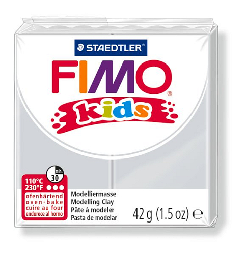 Modelovací hmota Fimo kids 42g SVĚTLÁ ŠEDÁ  č,80