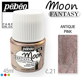 Barva na Šperky MOON Fantasy Pébéo . barva č. 21 ANTIQUE PINK. Balení 45ml.