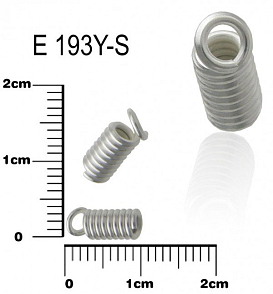 Koncovka DRÁTĚNÁ ozn.-E193Y-S. Barva stříbrná.