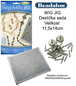 Destička WIG JIG sada pro PROFESIONÁLNÍ použití. Ozn.-BQA 815 PROF. Velikost 11,5x14cm.