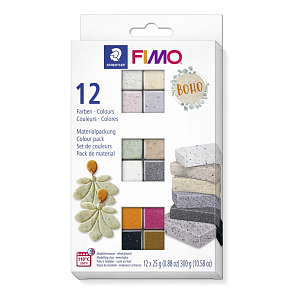 FIMO Efekt BOHO COLOR sada 12 barev po 25g.