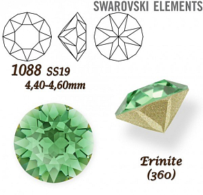 SWAROVSKI ELEMENTS 1088 XIRIUS Chaton SS19 (4,40-4,60mm) barva Erinite (360).