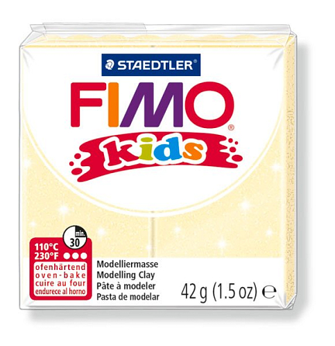 Modelovací hmota Fimo kids 42g PERLEŤOVÁ ŽLUTÁ č.106