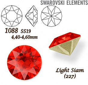 SWAROVSKI ELEMENTS 1088 XIRIUS Chaton SS19 (4,40-4,60mm) barva LIGHT SIAM (227).