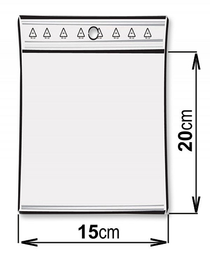 Sáček rychlozavírací ZIP sáček 15x20cm tl.0,05mm -s otvorem pro zavěšení.