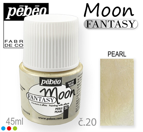 Barva na Šperky MOON Fantasy Pébéo . barva č. 20 PEARL. Balení 45ml. 