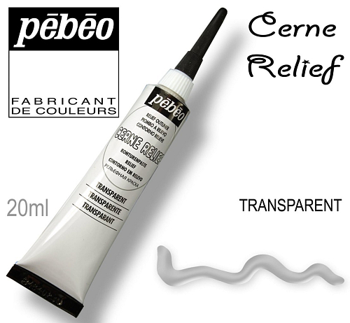 KONTURA Cerne Relief 20 ml barva Transparent.Výrobce PEBEO