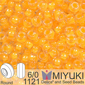 Korálky Miyuki Round 6/0. Barva 1121 Luminous Sun Glow. Balení 5g