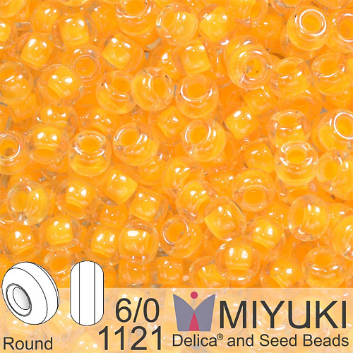 Korálky Miyuki Round 6/0. Barva 1121 Luminous Sun Glow. Balení 5g