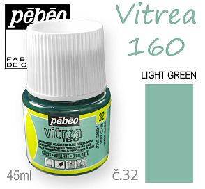 Barva na sklo VITREA 160- vypalovací č.32 Light Green objem 45ml.