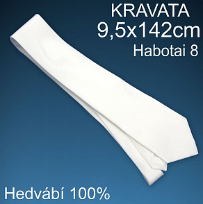 Polotovary z HEDVÁBÍ  tvar KRAVATA velikost  9,5x142cm.