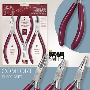 Sada Kleští COMFORT PL300-3SET sada obsahuje PŮLKULATÉ, ŠTÍPACÍ, KETLOVACÍ ergonomická rukojeť.