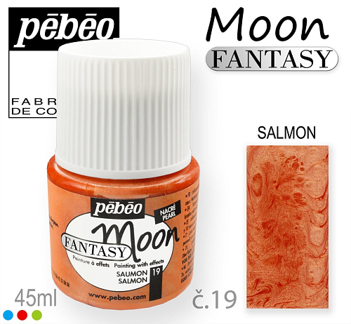 Barva na Šperky MOON Fantasy Pébéo . barva č. 19 SALMON. Balení 45ml. 