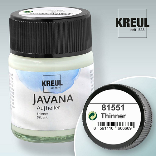 Zesvětlovač (Thinner) JAVANA výrobce KREUL č.81551. Balení 50ml