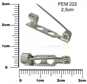 ŠPENDLÍK na brož bez pojistky.velikost  2,5cm.Barva platina.