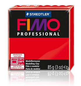 FIMO Professional balení 85g . Barva 200 ČERVENÁ.