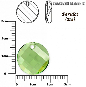 SWAROVSKI PŘÍVÉSKY TWIST Pendant barva PERIDOT velikost 18mm.