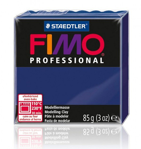 FIMO Professional balení 85g . Barva 34 MODRÁ NÁMOŘNÍ.