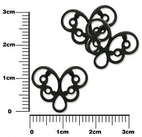 Ramínko rozdělovač tvar MOTÝL Velikost 17x14mm.  Barva antracit.