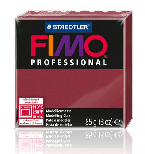 FIMO Professional balení 85g . Barva 23 BORDÓ.