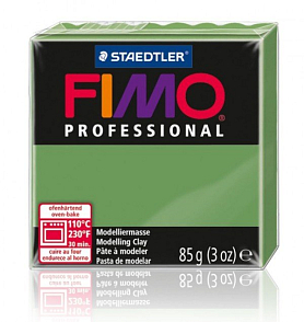 FIMO Professional balení 85g . Barva 57 LISTOVÁ ZELENÁ.