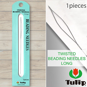 Jehla na navlékání korálků Long TULIP TWISTED pr. 0,20mm délka 120mm 1Ks