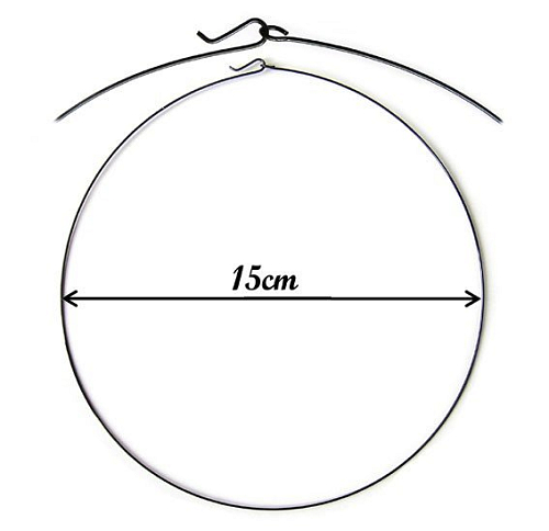 Obojkový drát pr. 15cm. Barva antracit.